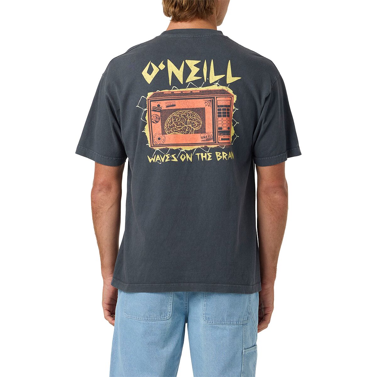 Image of O'Neill Micro Brain Short-Sleeve Boxy T-Shirt - Men's Dark Shadow, XL