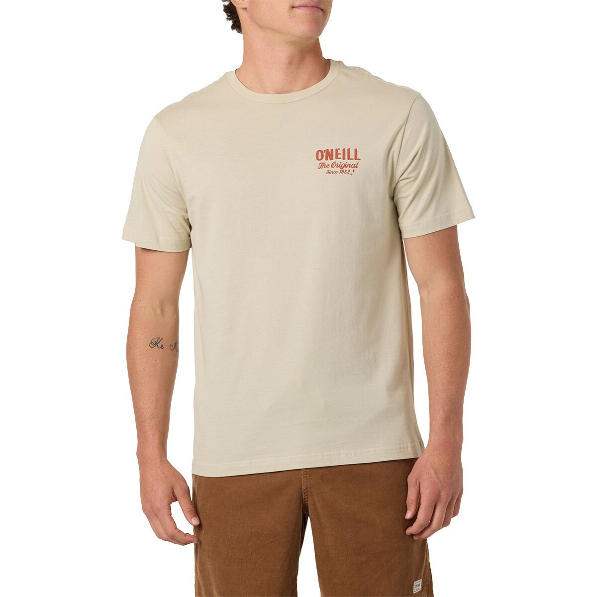 Image of O'Neill Open Road Short-Sleeve Classic T-Shirt - Men's Light Khaki, L