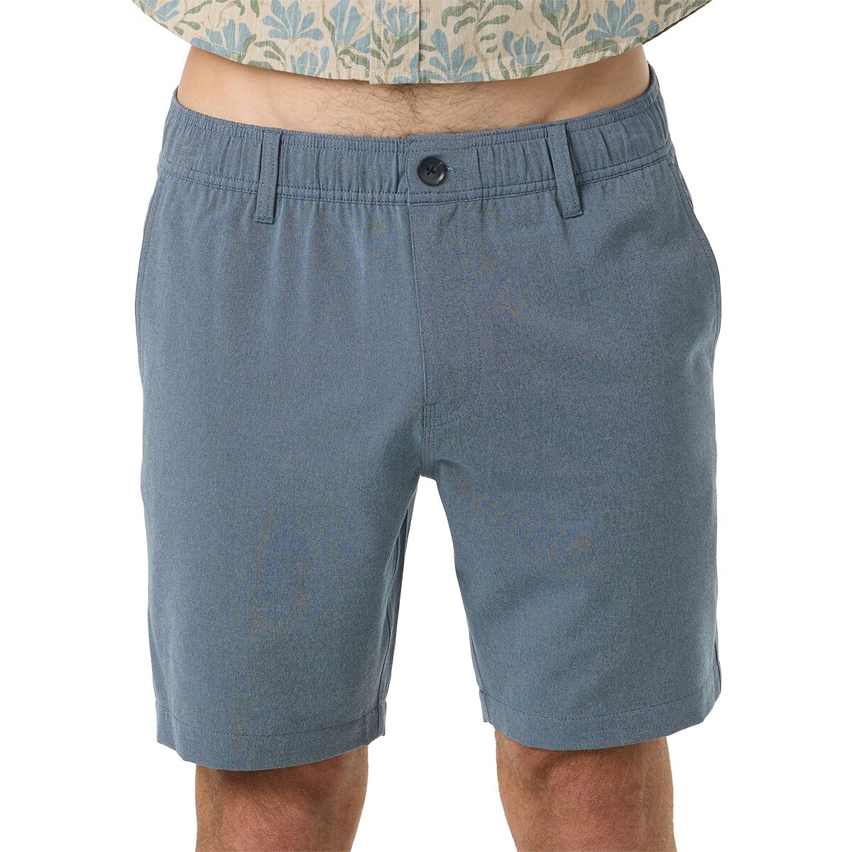 Image of O'Neill Reserve Light Check Elastic Waist 18in Short - Men's Navy, S