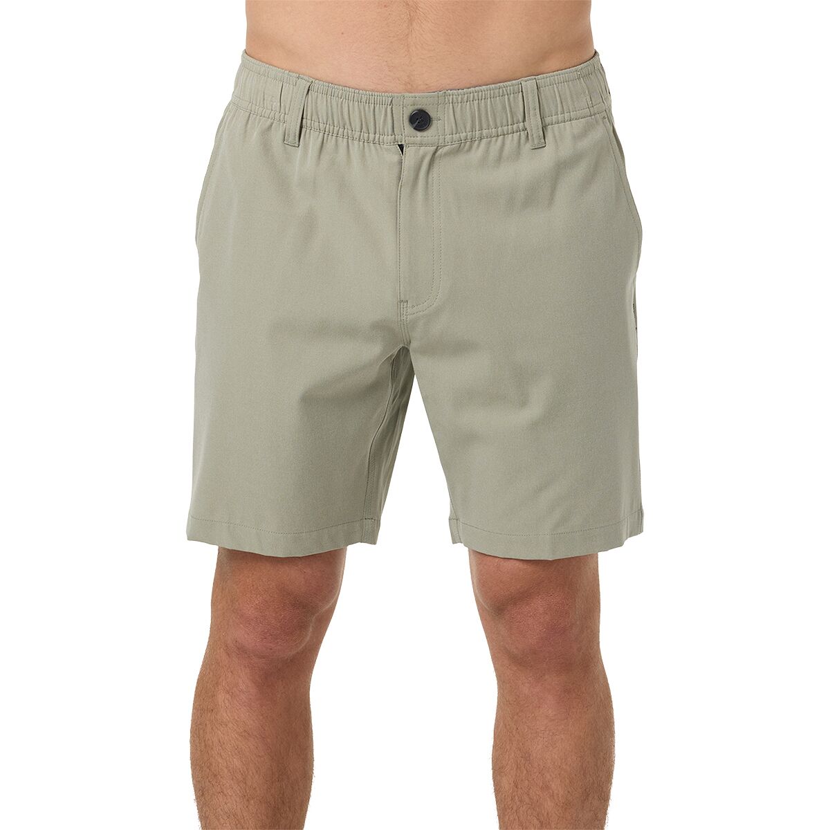Image of O'Neill Reserve Light Check Elastic Waist 18in Short - Men's Seagrass, L
