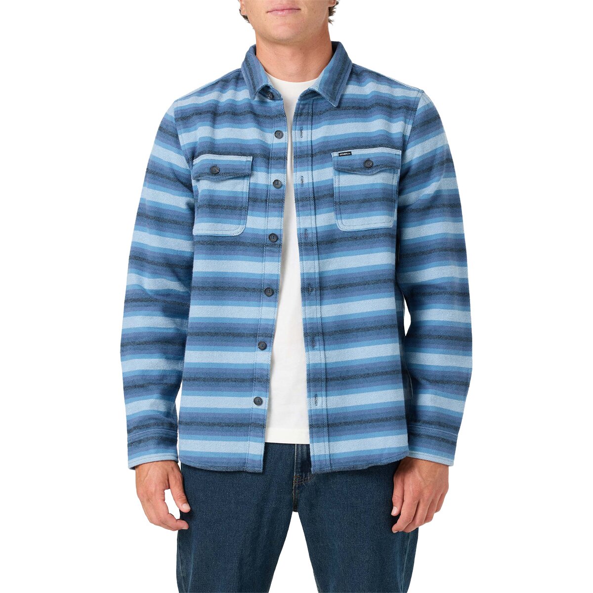 Image of O'Neill Blanket Flannel Shirt - Men's Navy, M