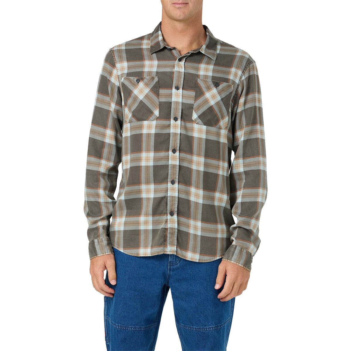 Image of O'Neill OG Printed Flannel Shirt - Men's Earth, L