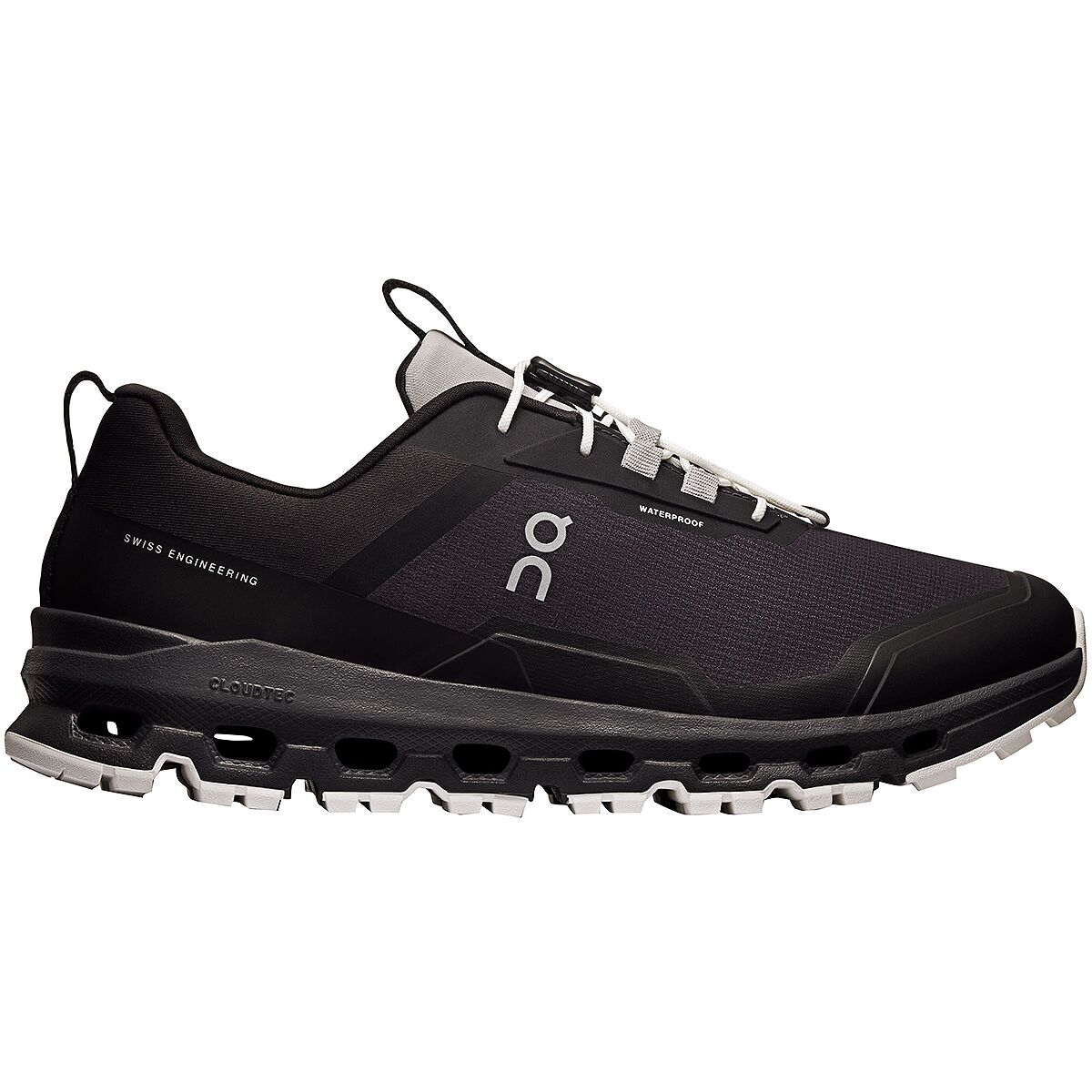 Image of On Cloudhero Waterproof Shoe - Kids' Magnet/Black, 5.0