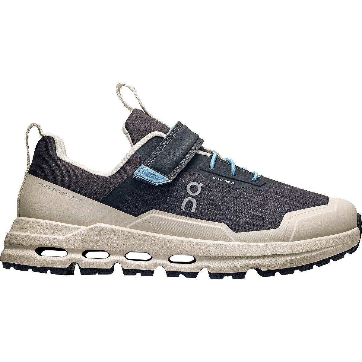 Image of On Cloudhero Waterproof Shoe - Little Kids' Eclipse/Pearl, 3.0