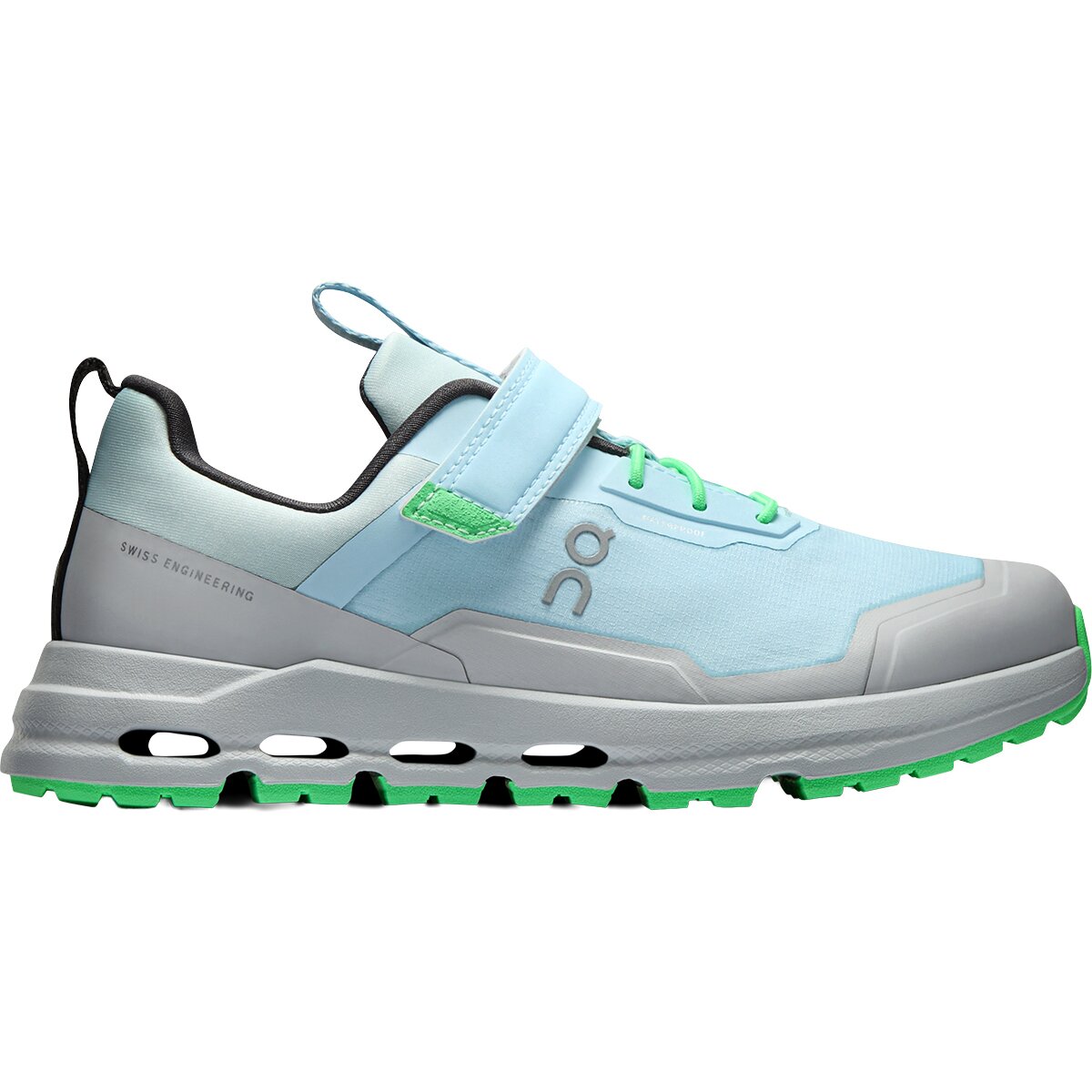 Image of On Cloudhero Waterproof Shoe - Little Kids' Topaz/Glacier, 1.0
