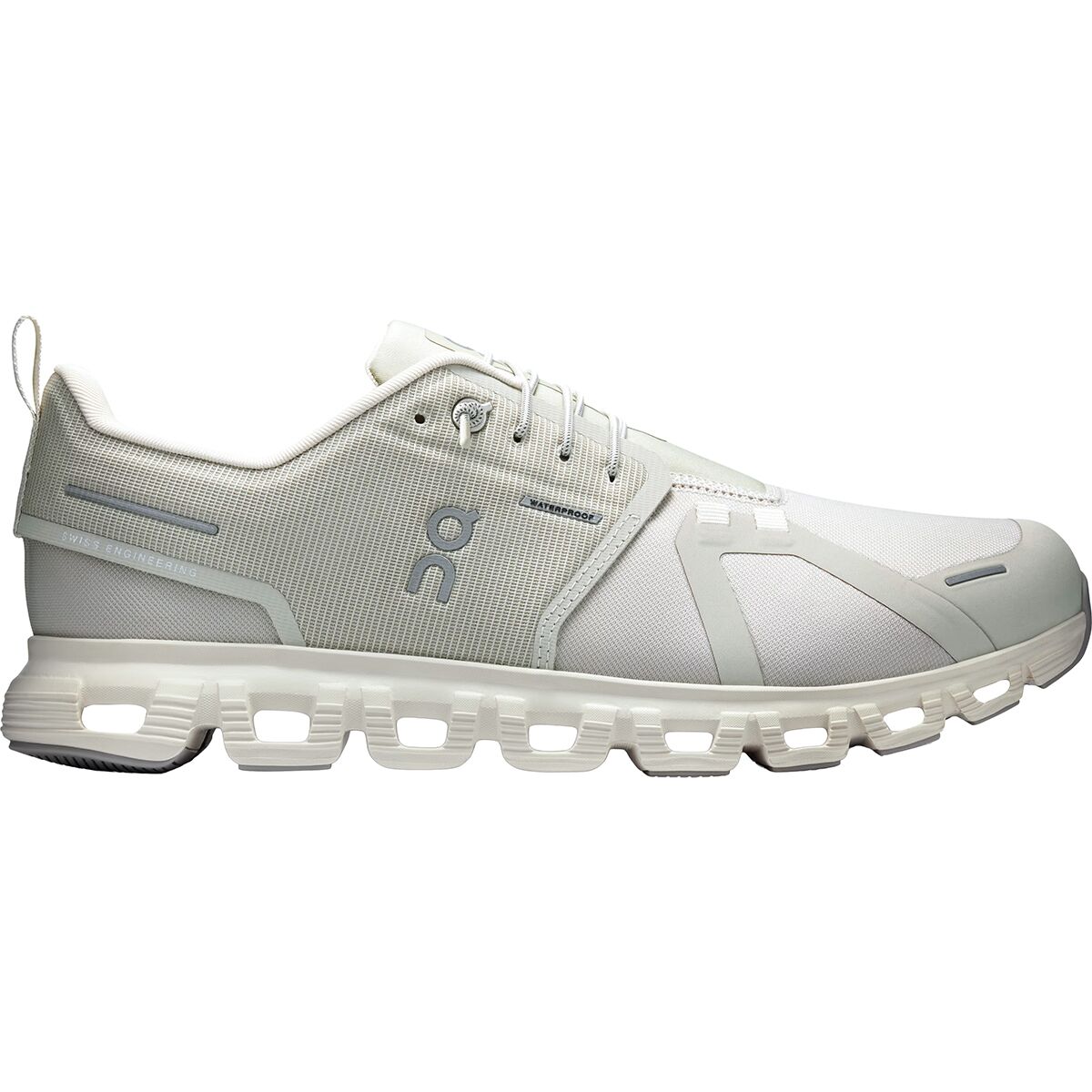 Image of On Cloud 6 Waterproof Shoe - Men's Pelican/Ghost, 12.0