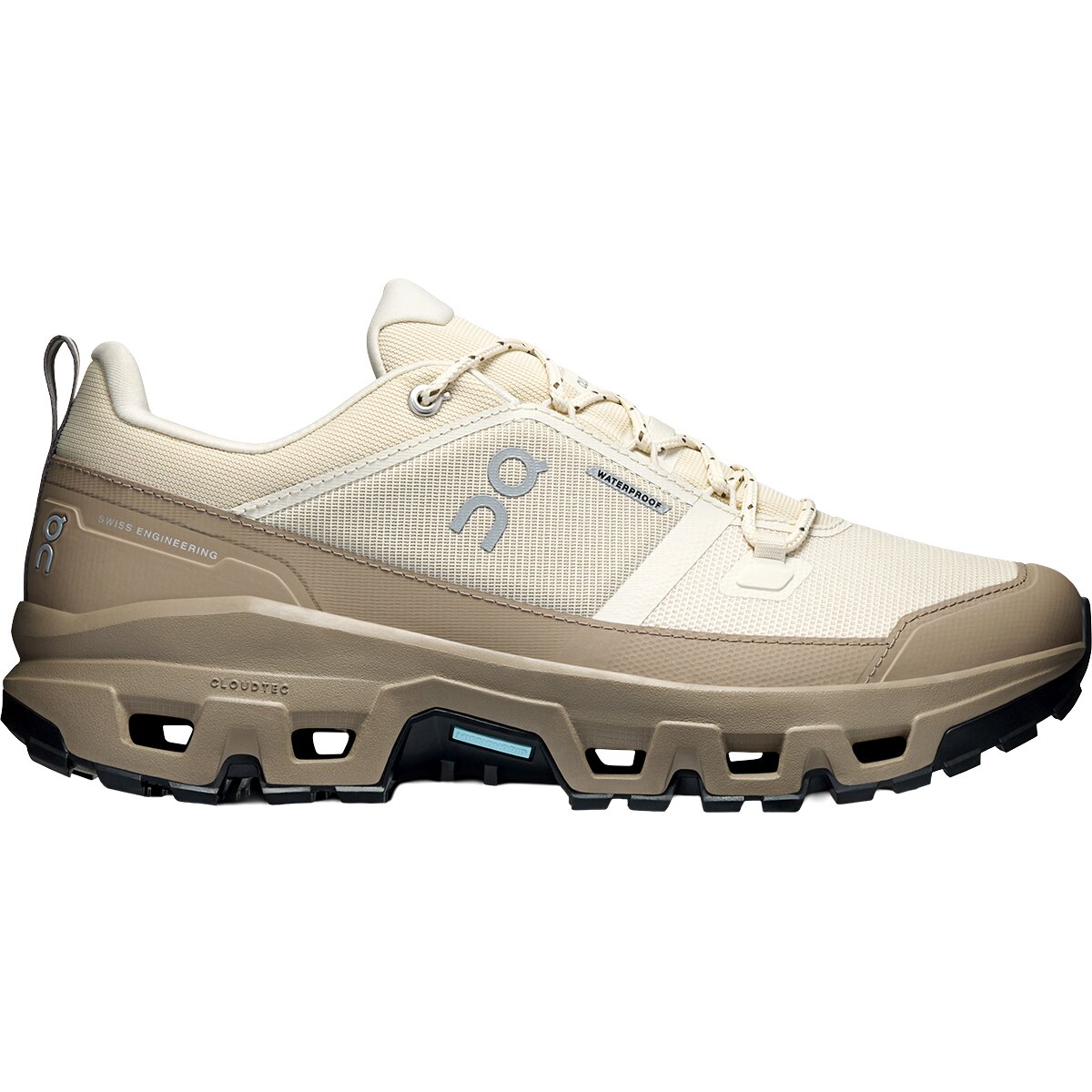 Image of On Cloudrock Low Waterproof Hiking Shoe - Men's Grain/Soba, 11.5