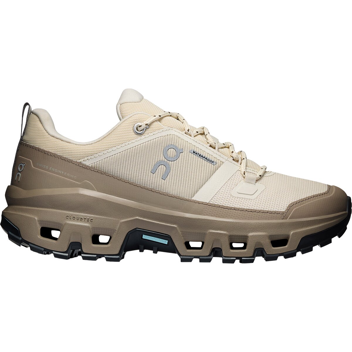 Image of On Cloudrock Low Waterproof Hiking Shoe - Women's Grain/Soba, 10.0