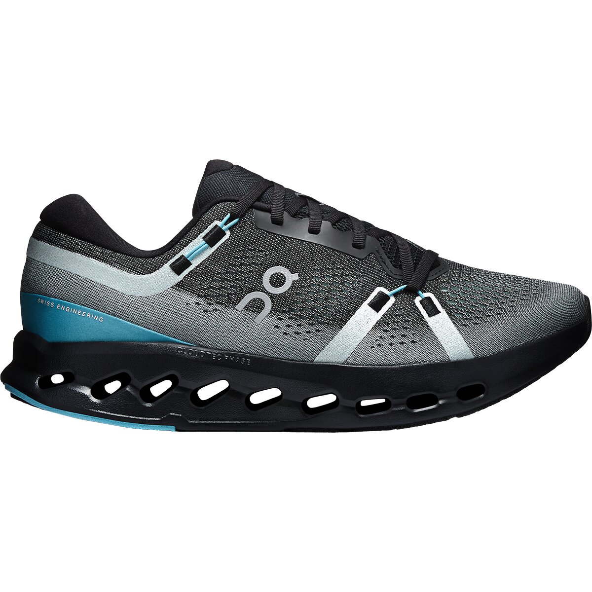 Image of On Cloudsurfer 2 Running Shoe - Men's Black/Flurry, 11.5