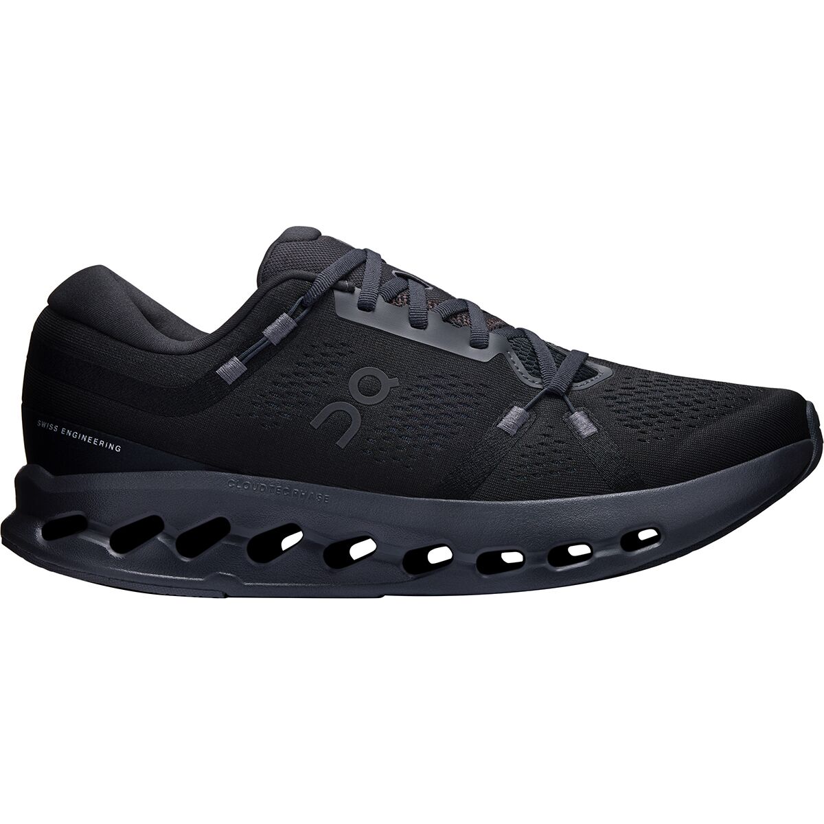 Image of On Cloudsurfer 2 Wide Running Shoe - Men's Black/Black, 9.5