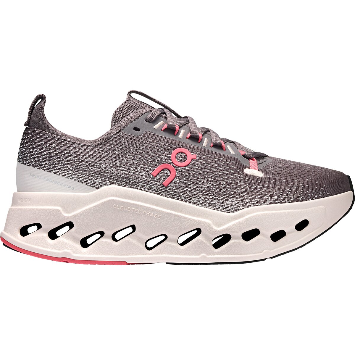 Image of On Cloudsurfer Max Running Shoe - Women's Pebble/Oyster, 9.5