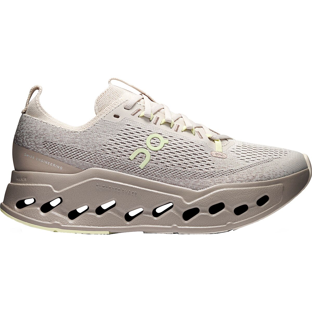 Image of On Cloudsurfer Max Running Shoe - Women's Pelican/Limelight, 9.0