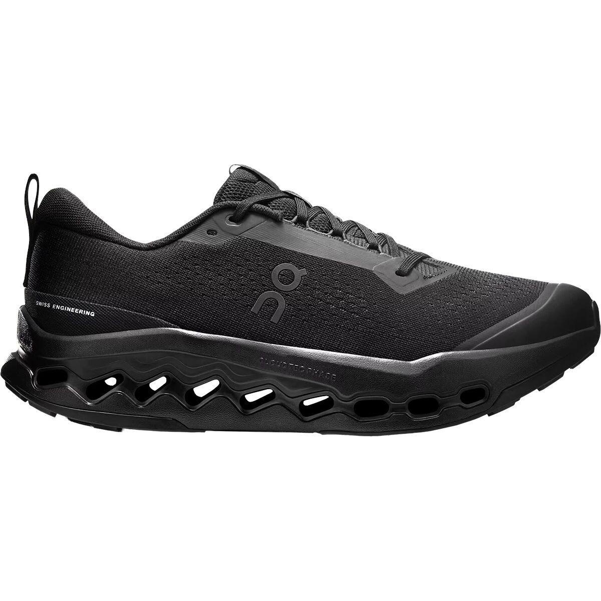 Image of On Cloudsurfer Trail 2 Running Shoe - Men's Black/Eclipse, 12.0