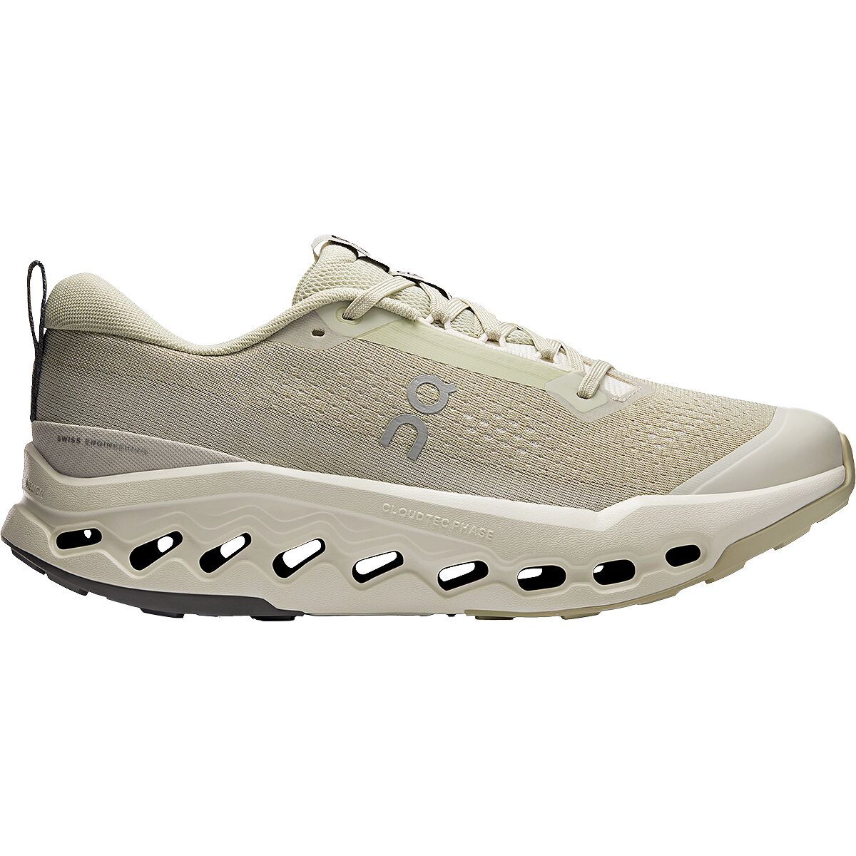 Image of On Cloudsurfer Trail 2 Running Shoe - Men's Chalk/Ghost, 11.0