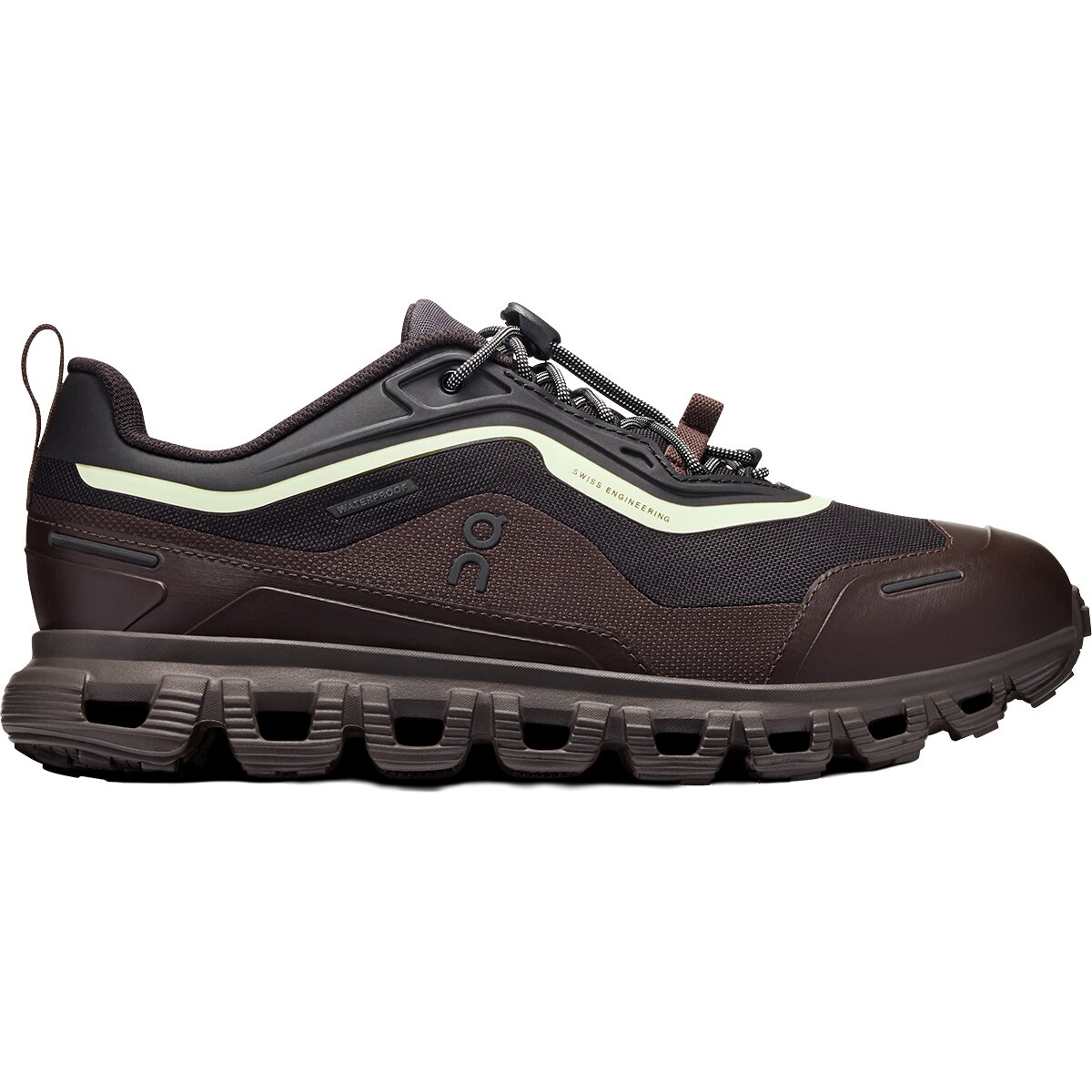 Image of On Cloud 6 Geo WP Shoe - Women's Black/Lima, 6.5