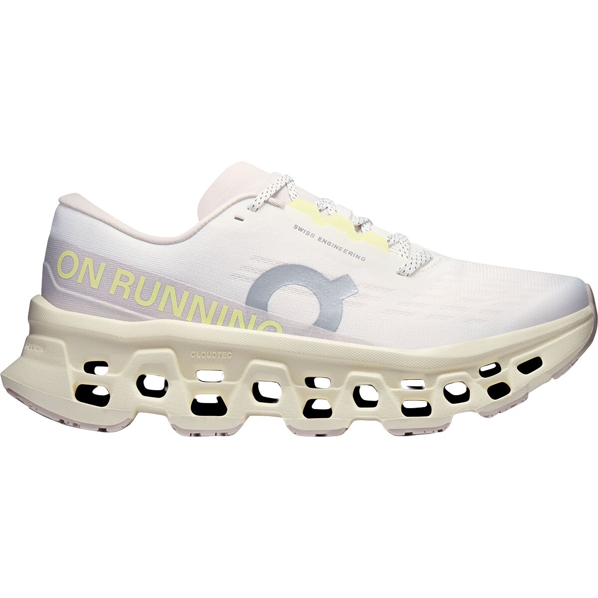 Image of On Cloudmonster 3 Running Shoe - Women's Ivory/Seedling, 9.0