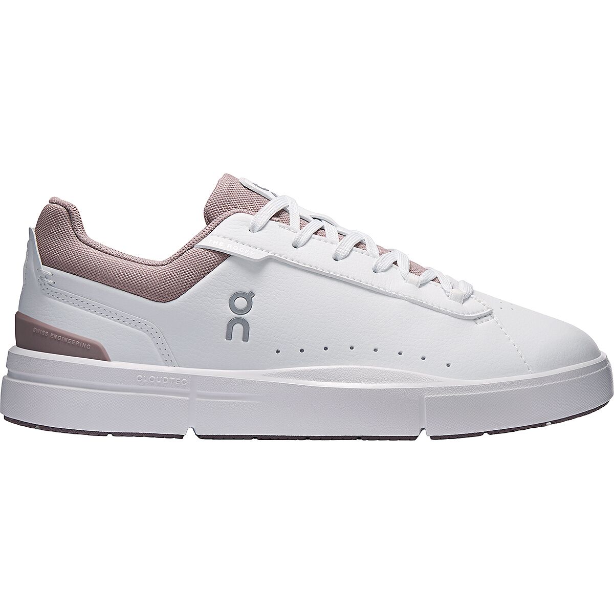 Image of On The Roger Advantage Shoe - Women's White/Heron, 7.5