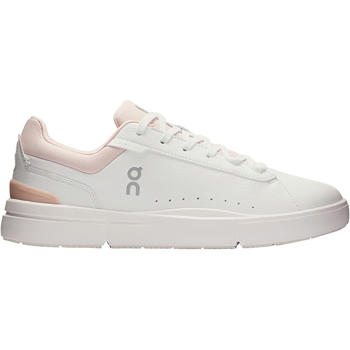 Image of On The Roger Advantage Shoe - Women's White/Rosehip, 10.0