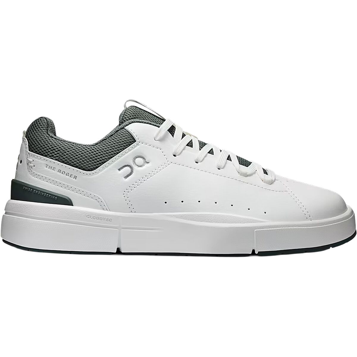 Image of On The Roger Shoe - Kids' White/Olive, 4.0