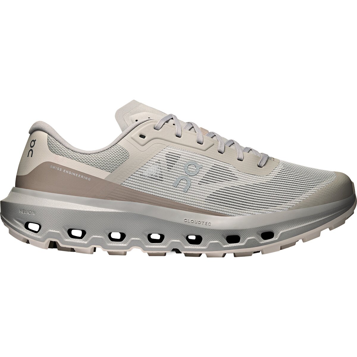 Image of On Cloudvista 3 Trail Running Shoe - Men's Fog/Pearl, 8.5
