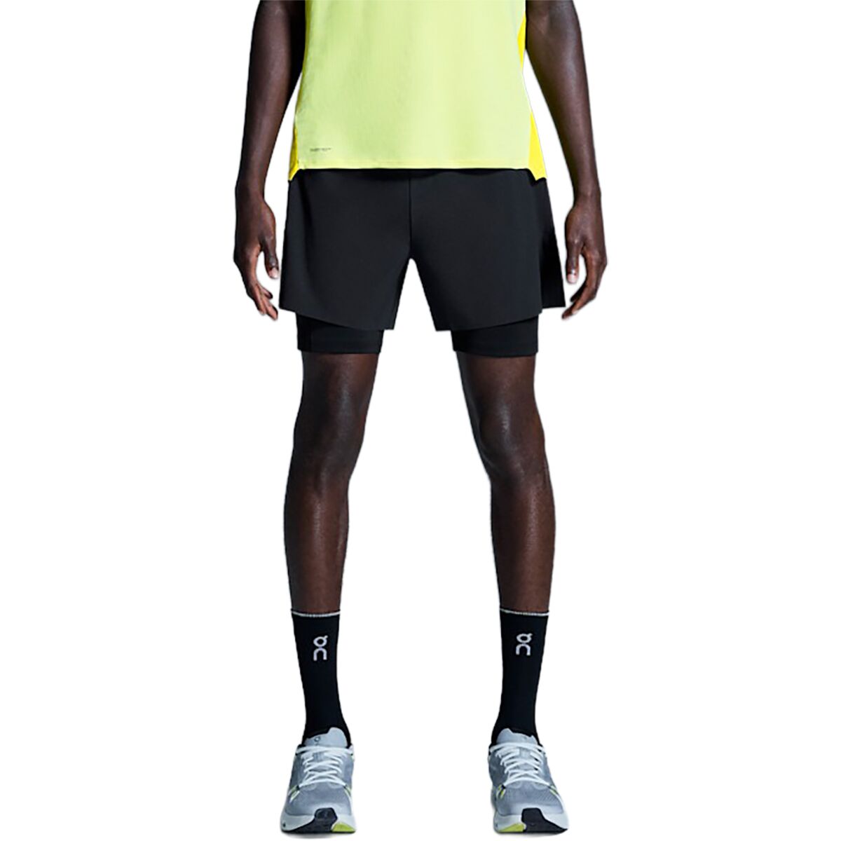 Image of On 5in Performance 2/1 Short - Men's Black, L