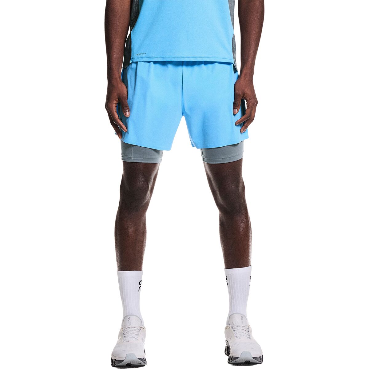 Image of On 5in Performance 2/1 Short - Men's Gourami/Rock, XL