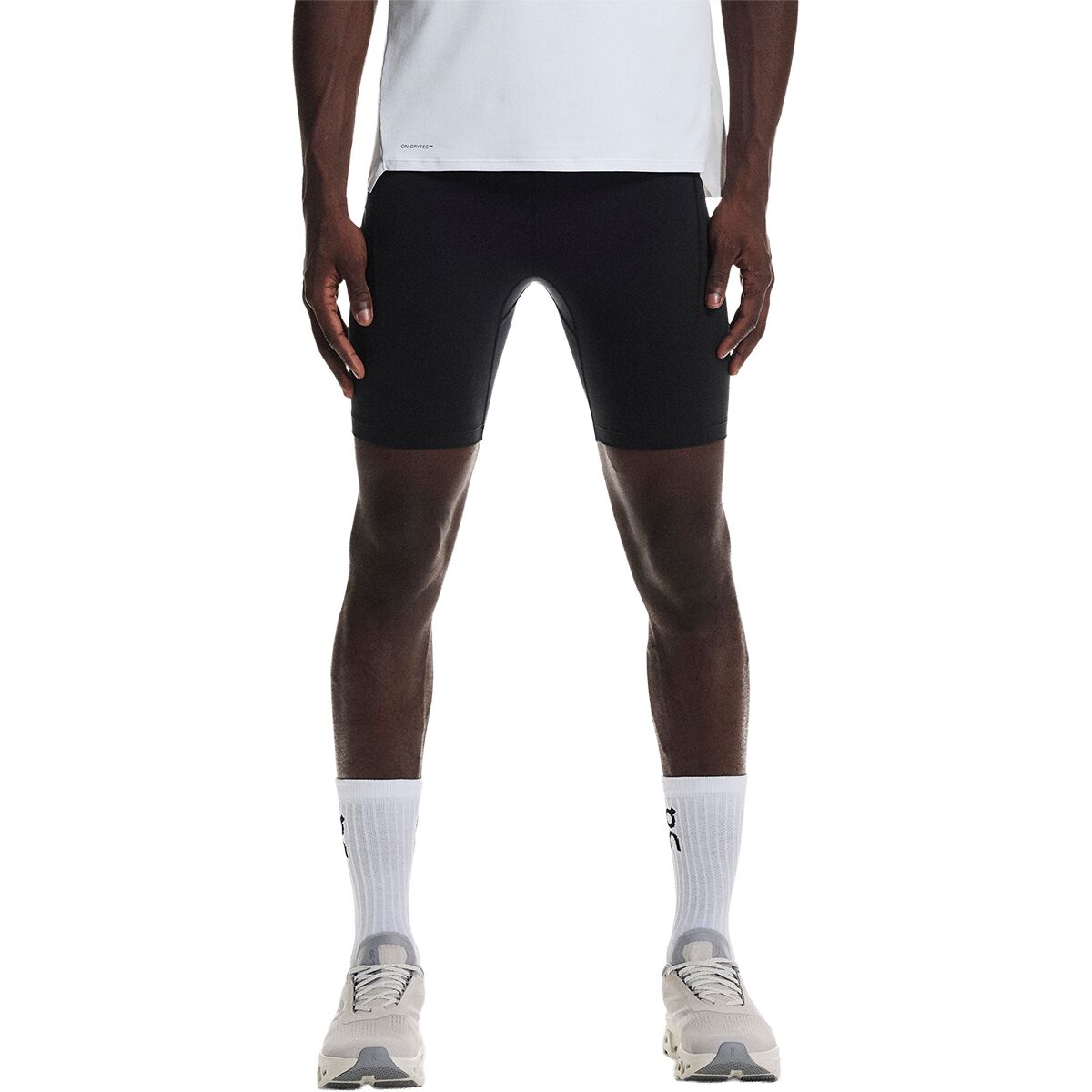 Image of On 8in Performance Tight - Men's Black, L