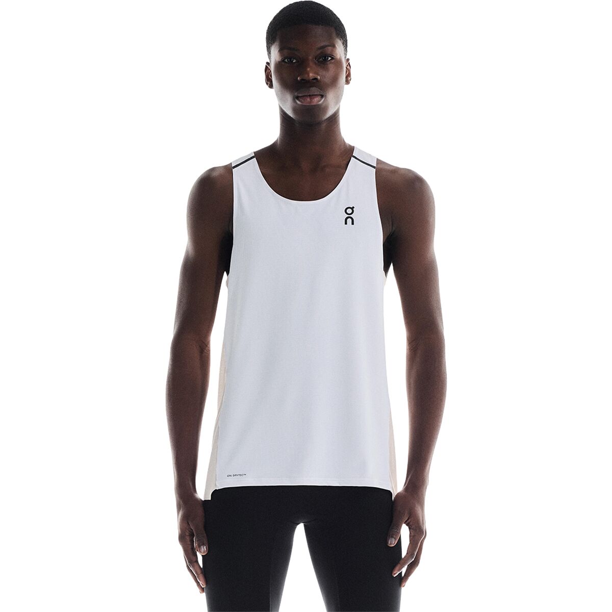 Image of On Performance Tank Top - Men's White/Silver, L