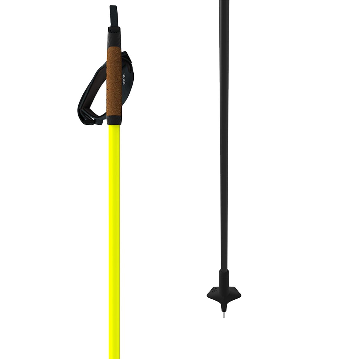 ONE WAY ONE WAY Storm 2 Ski Poles Neon Yellow/Carbon, 150cm