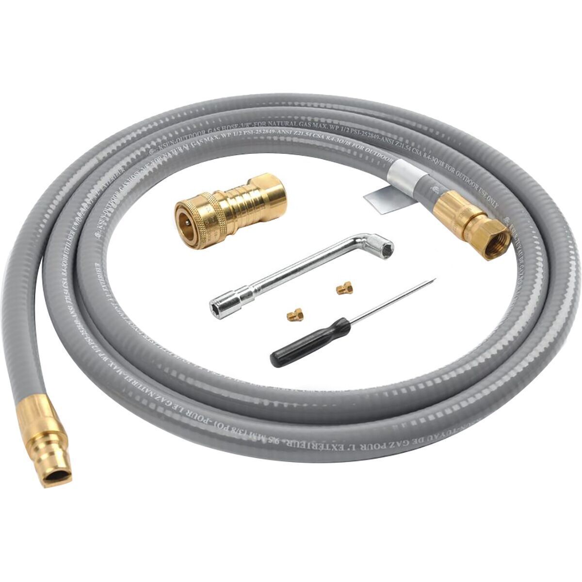 Image of Ooni Koda 16in Natural Gas Conversion Kit Grey/Brass, One Size