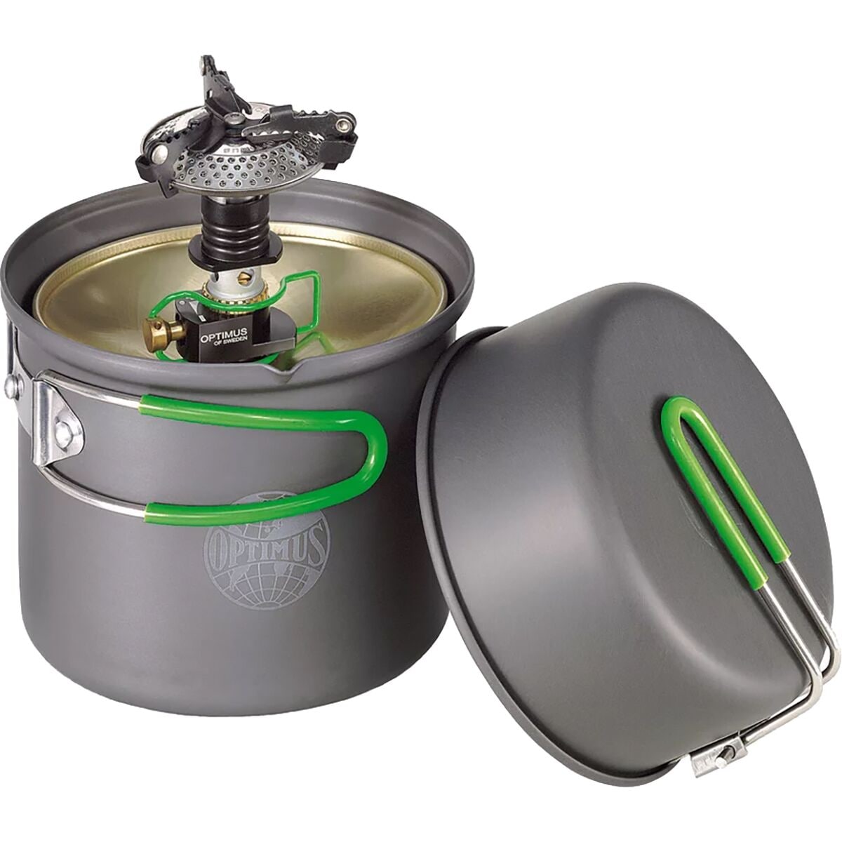 Image of Optimus Crux Weekend Cook System + Black Canister Stand One Color, One Size