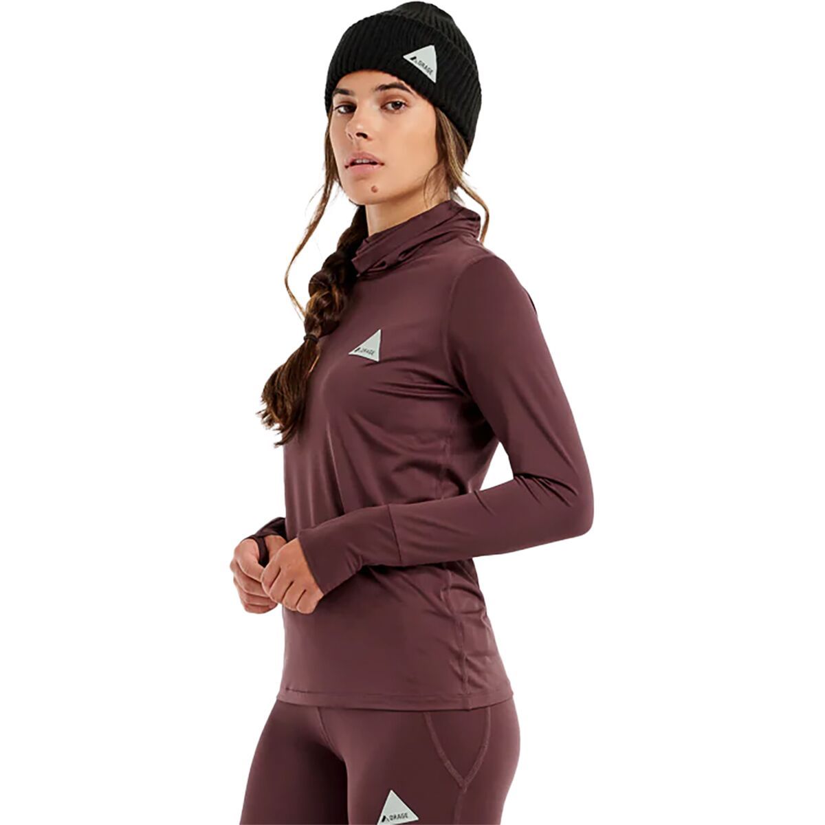 Orage Moss Baselayer Top - Women's Dark Cherry, M