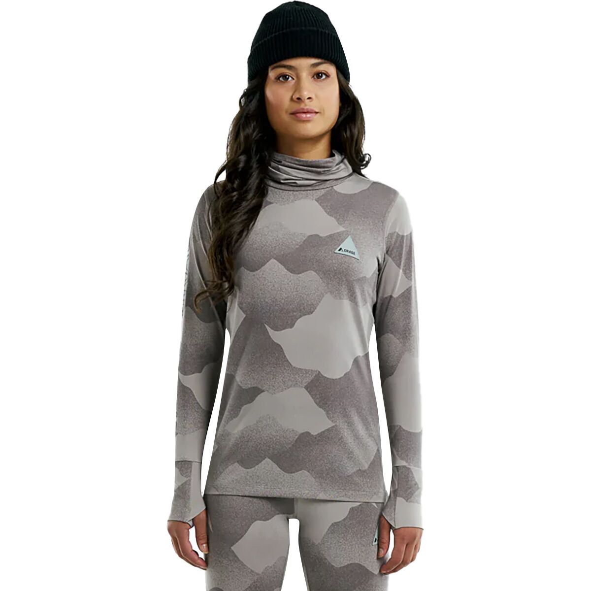 Orage Moss Baselayer Top - Women's Shadows/Limestone, XXL