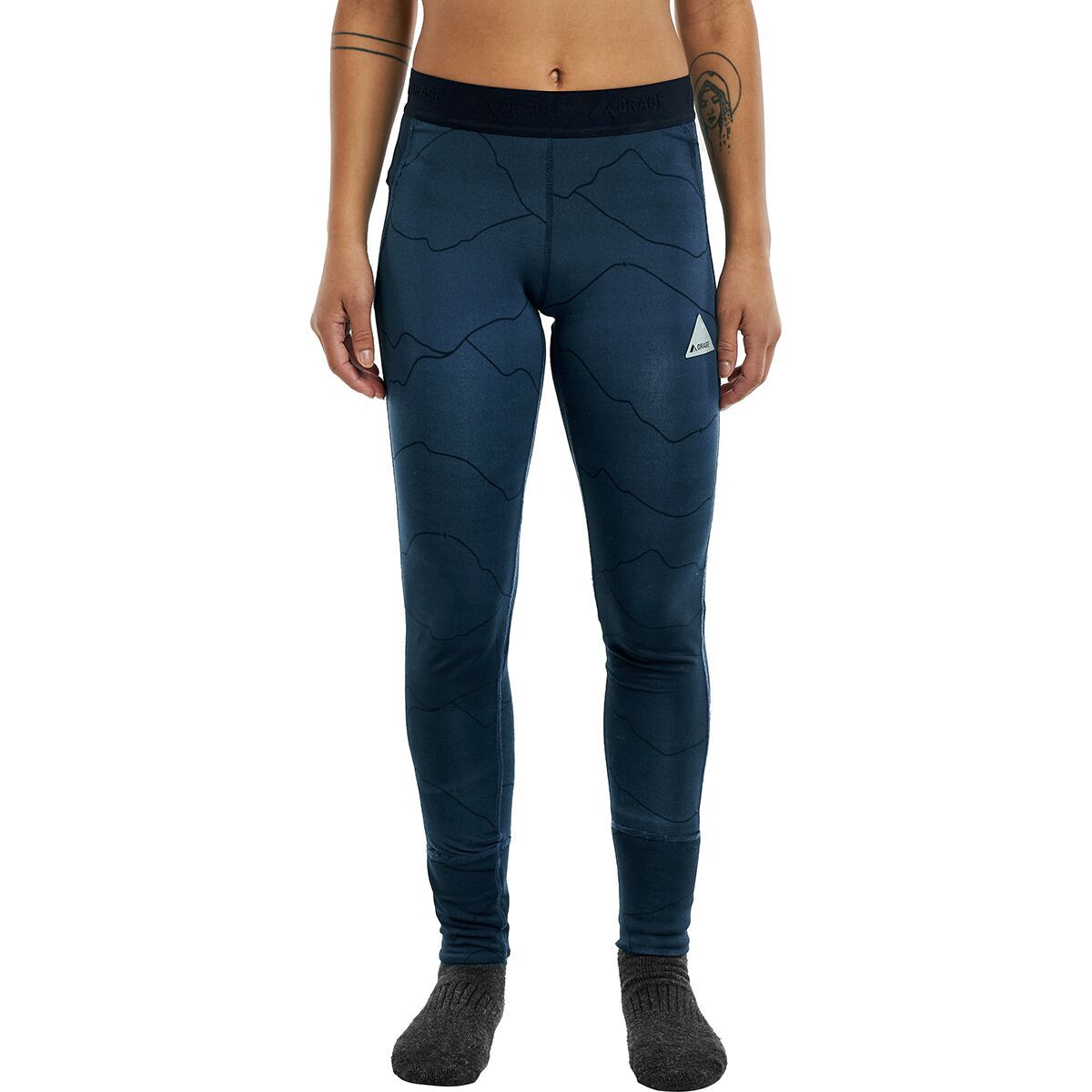 Orage Edelweiss Base Layer Bottom - Women's Mountains/Blue Moon, XS