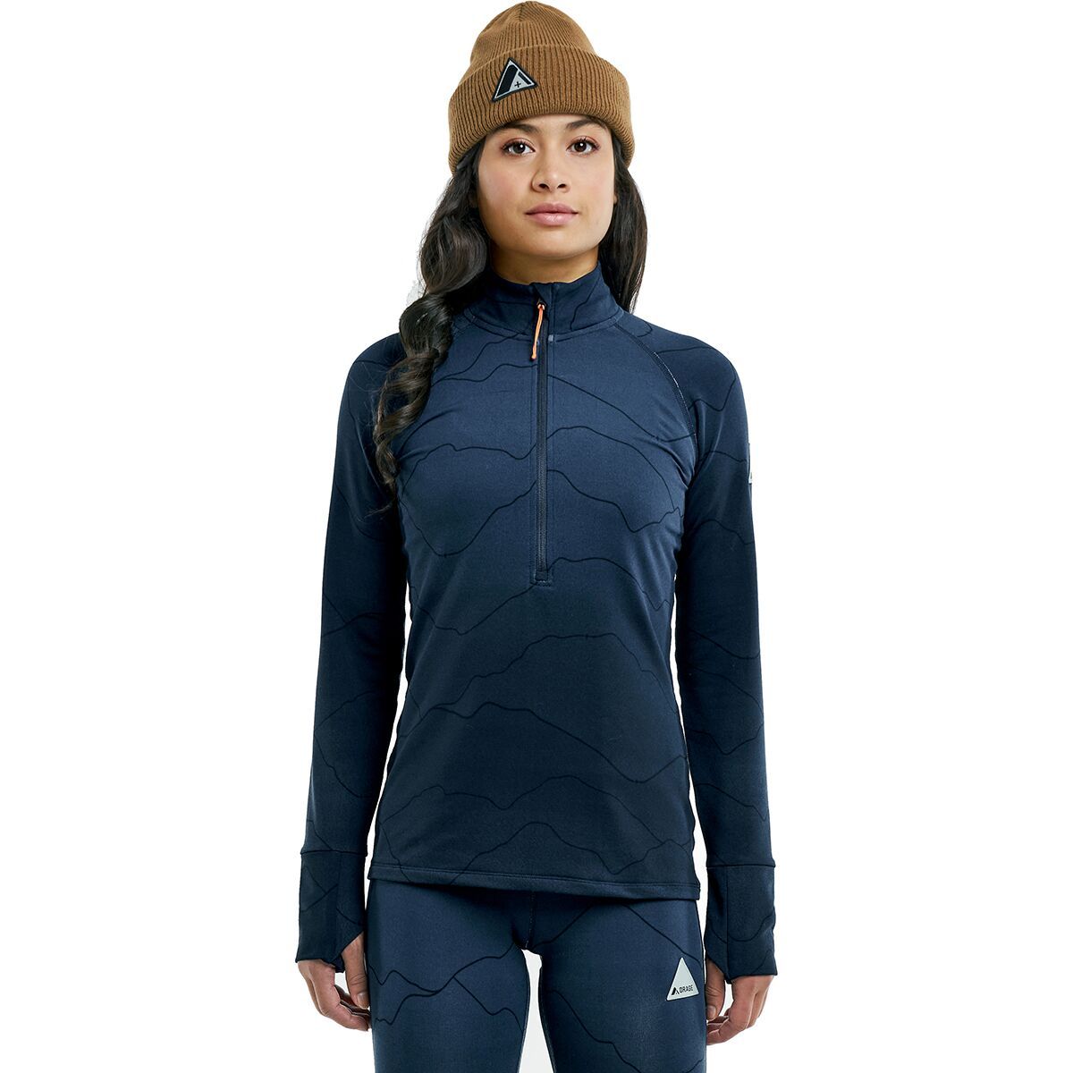 Orage Harebelly Base Layer Top - Women's Mountains/Blue Moon, XXS