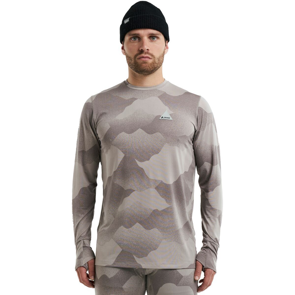 Orage Fraser Baselayer Top - Men's Shadows Limestone, M
