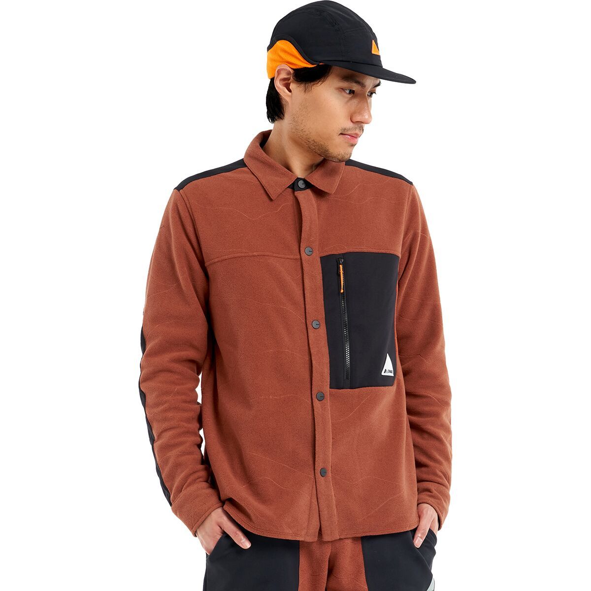 Orage Hunter Fleece Shirt - Men's Dark Terracotta, M