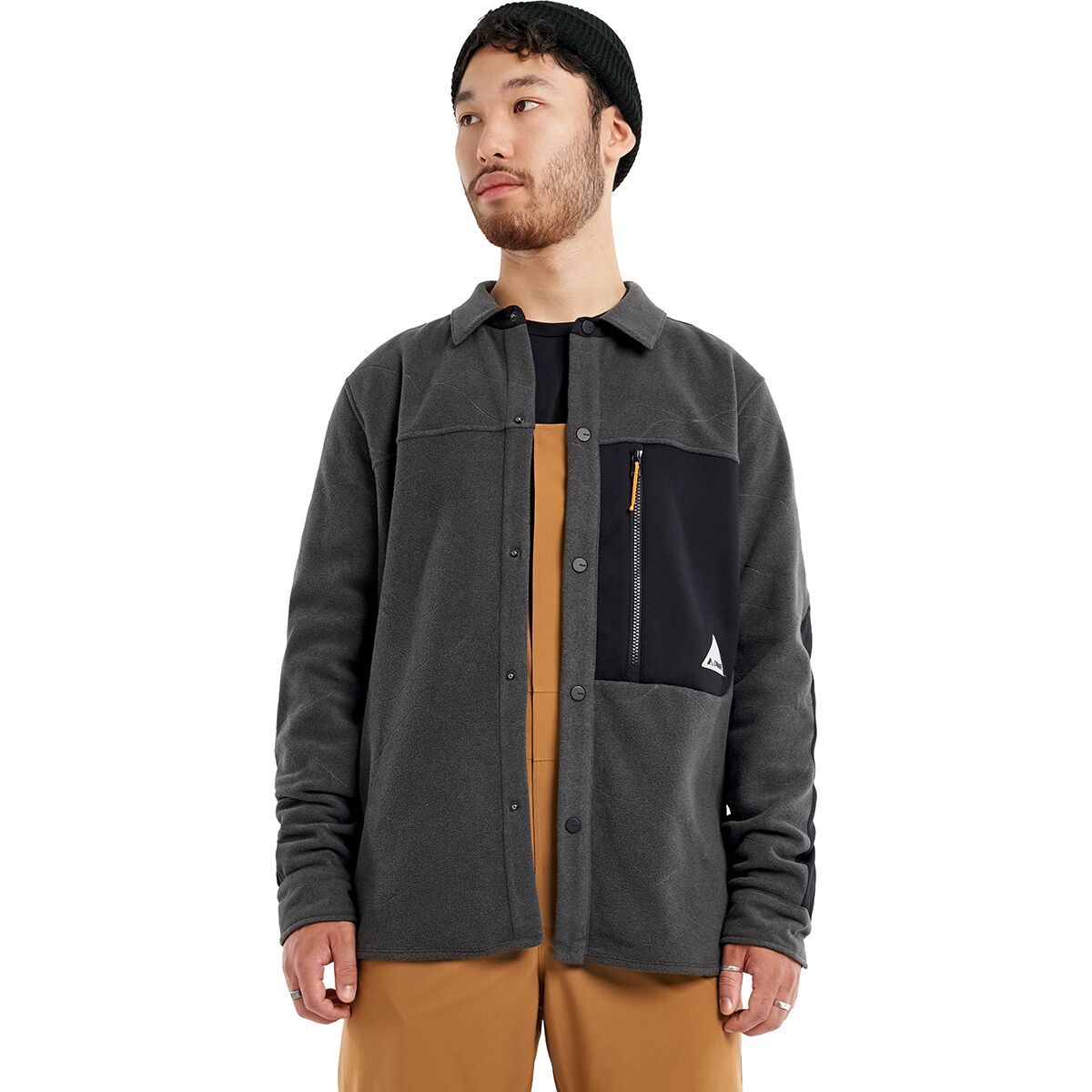 Orage Hunter Fleece Shirt - Men's Faded Black, S