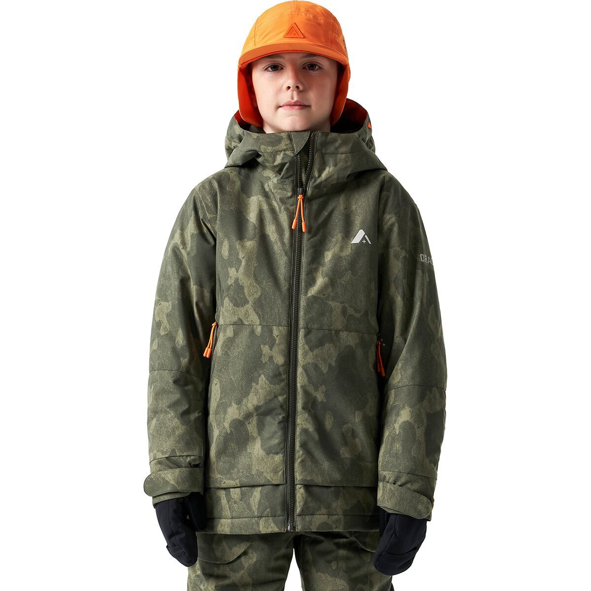 Orage Slope Jacket - Boys' Print Dark Camo, 8