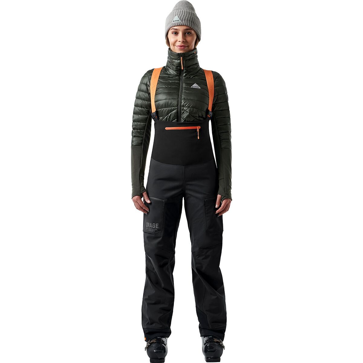 Orage Cliff 3L Bib Pant - Women's Black, L