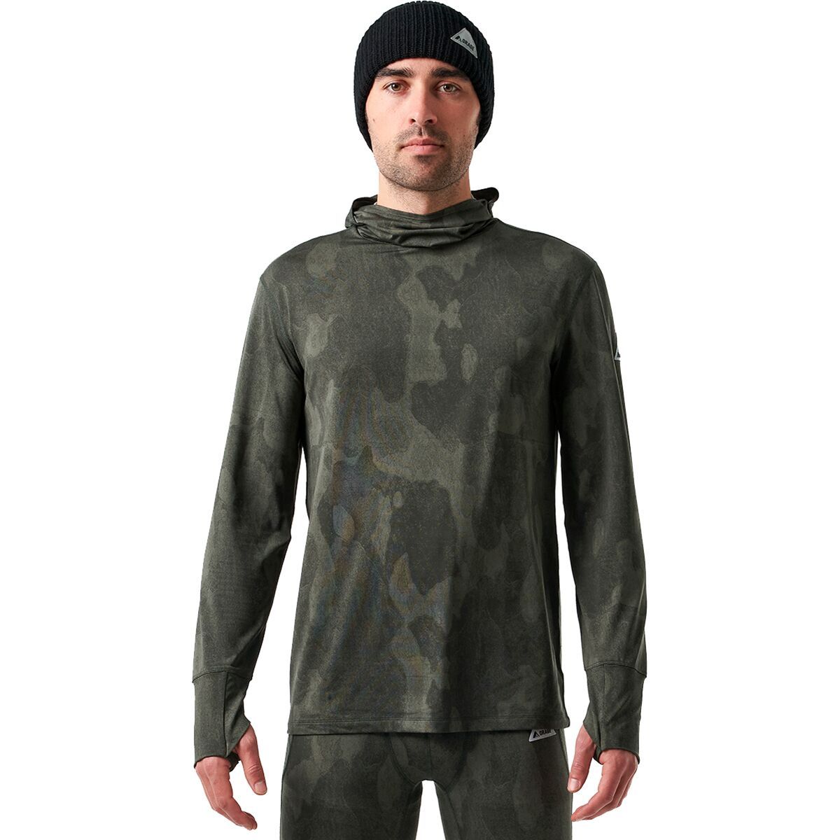 Orage Bedrock Light Base Layer Top - Men's Print Bark Camo, XL