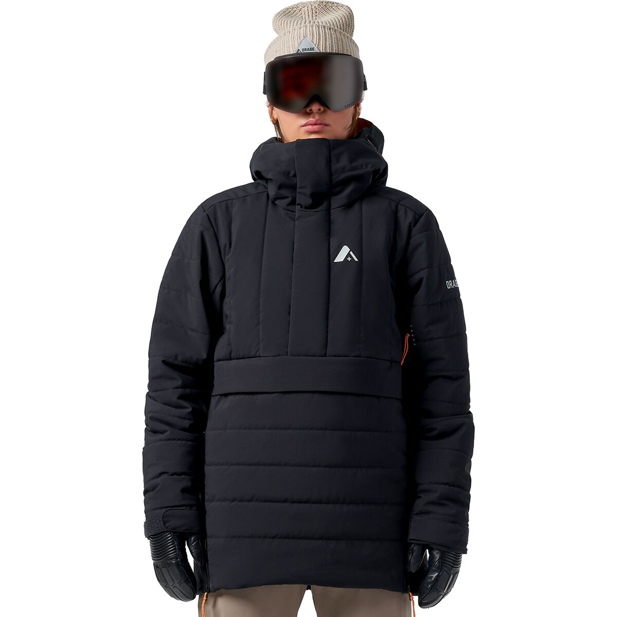 Image of Orage Palisade Insulated Pullover Jacket Black, S