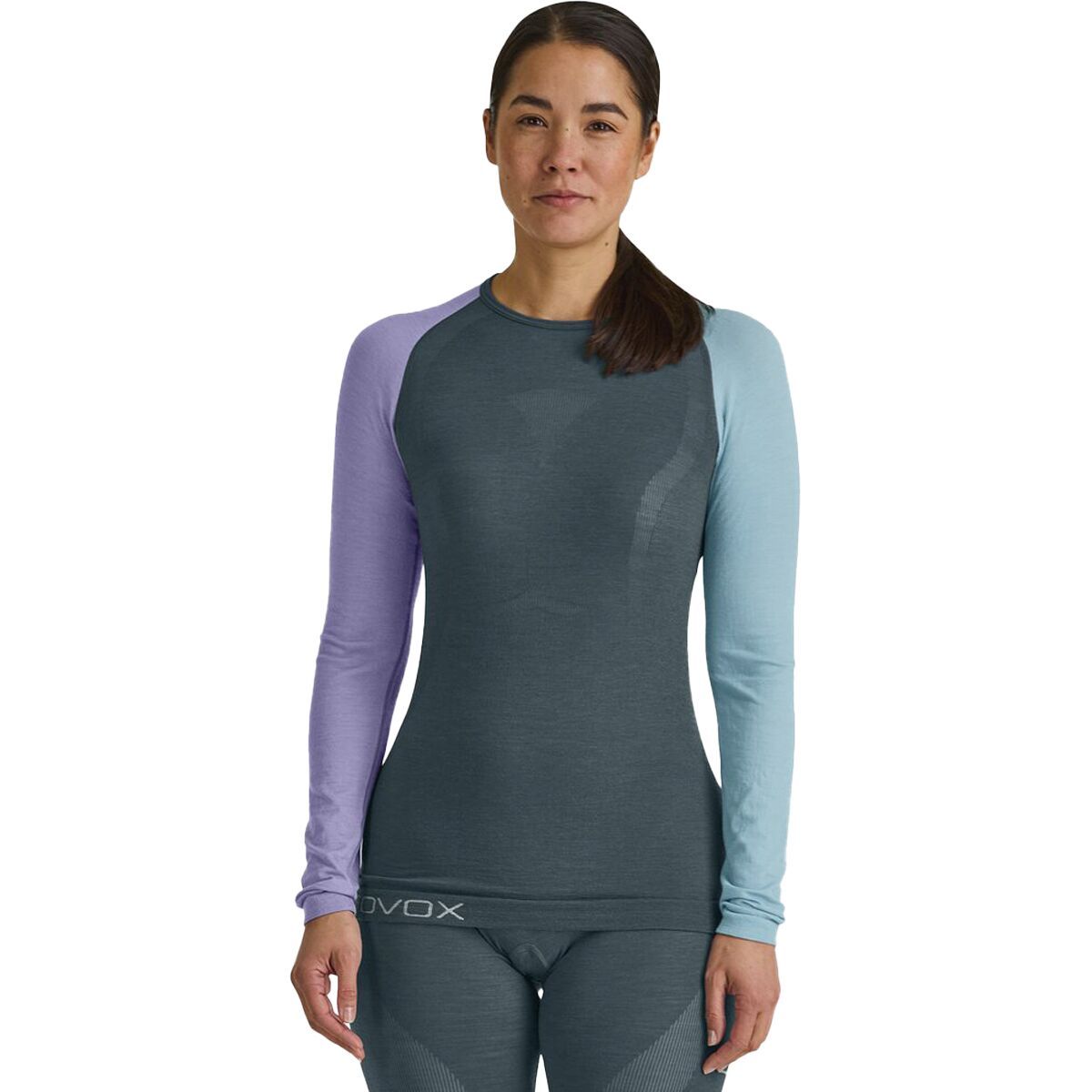 Image of Ortovox 120 Comp Light Long-Sleeve Top - Women's Dark Arctic Grey, L