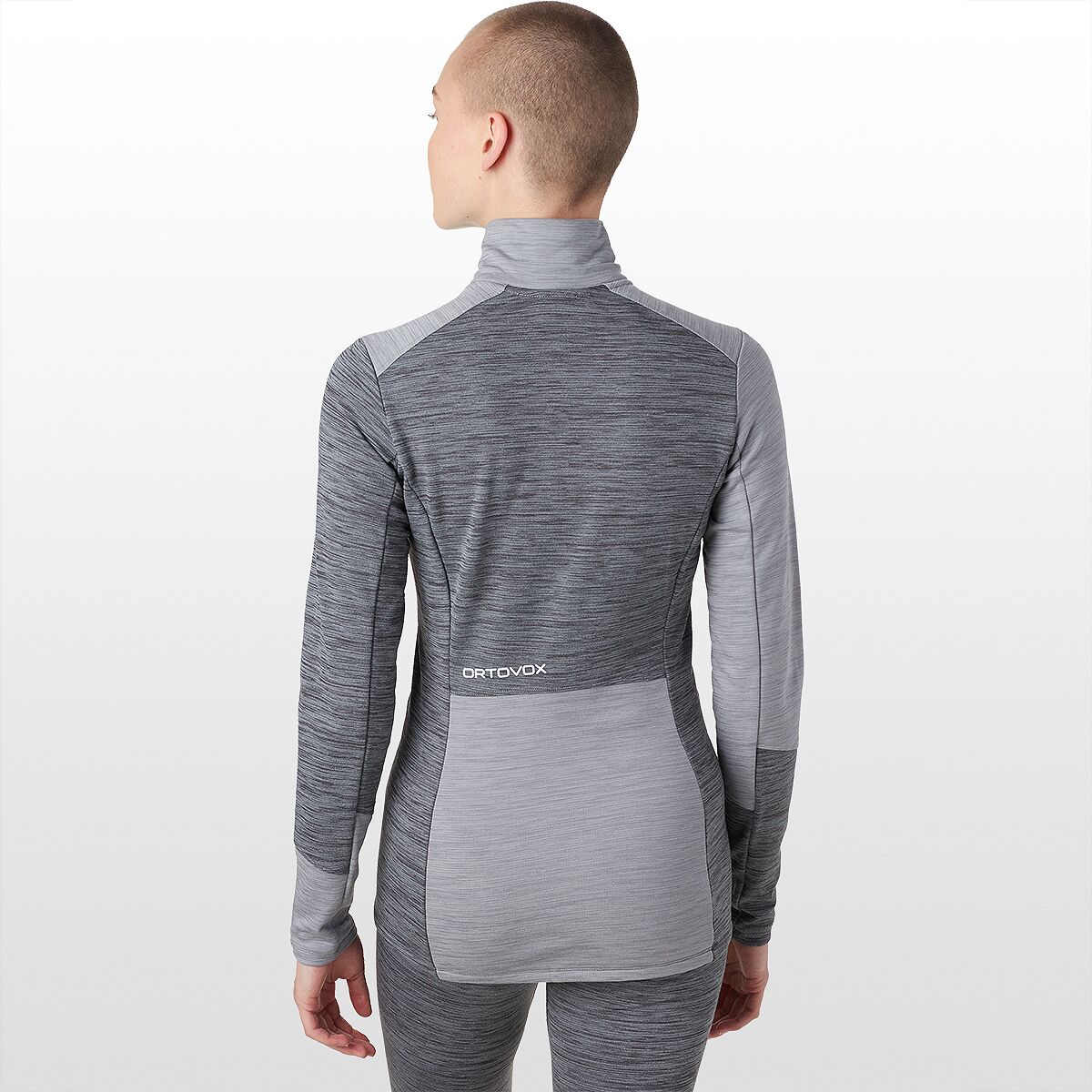 Ortovox Fleece Light Zip Neck W Grey Blend