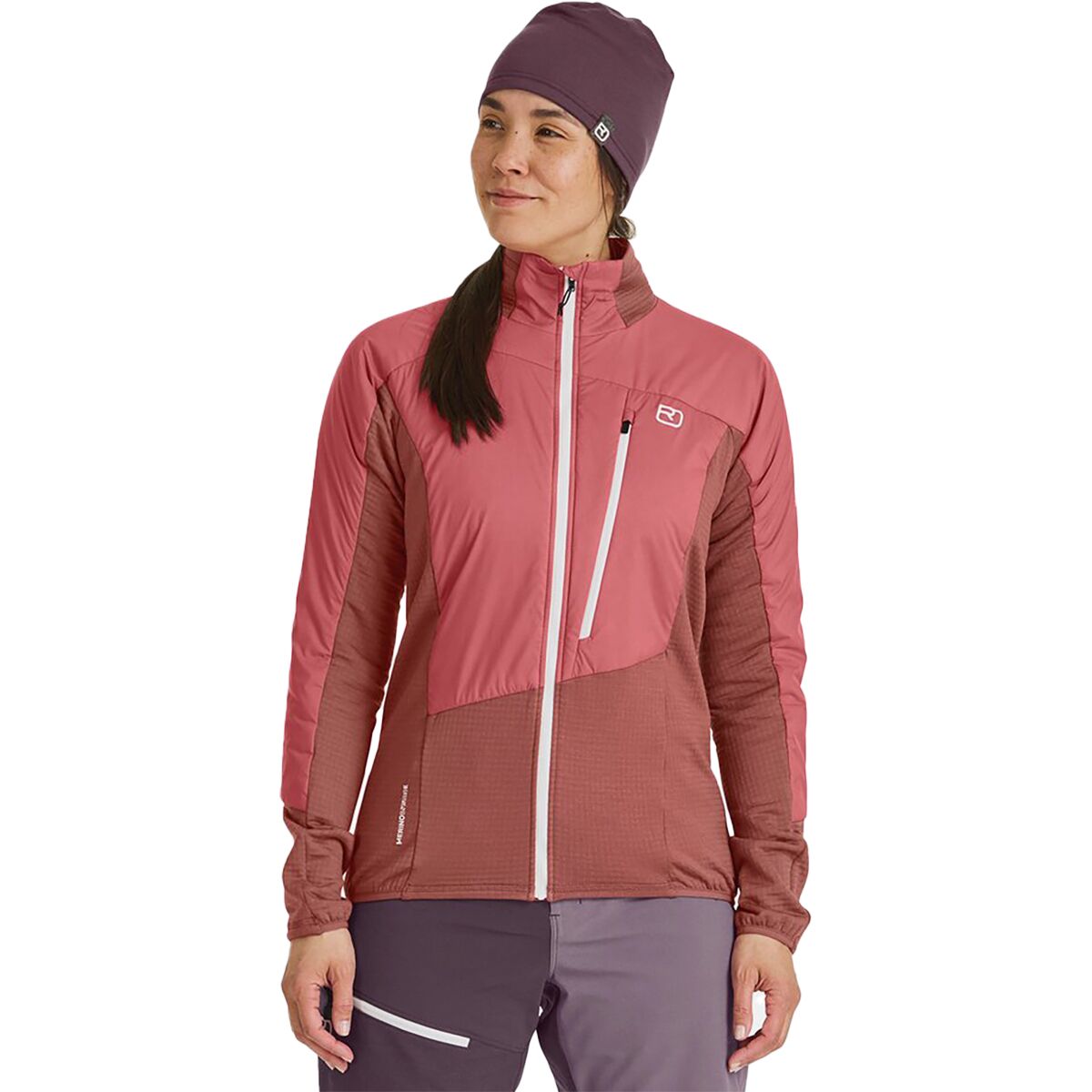 Image of Ortovox Westalpen Swisswool Hybrid Jacket - Women's Wild Rose, M