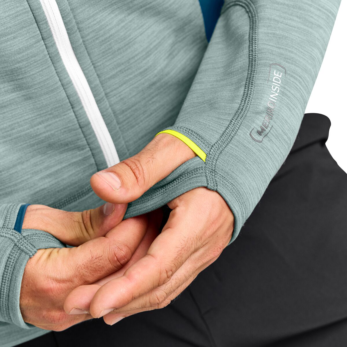 Fleece light melange hoody online