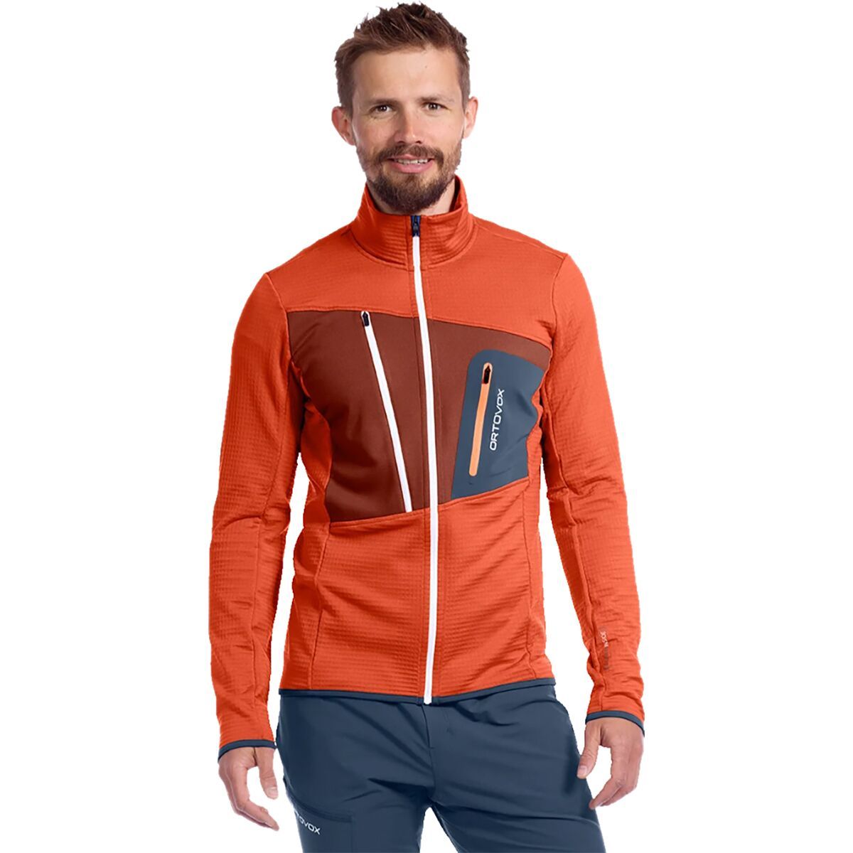 fleece light grid jacket m