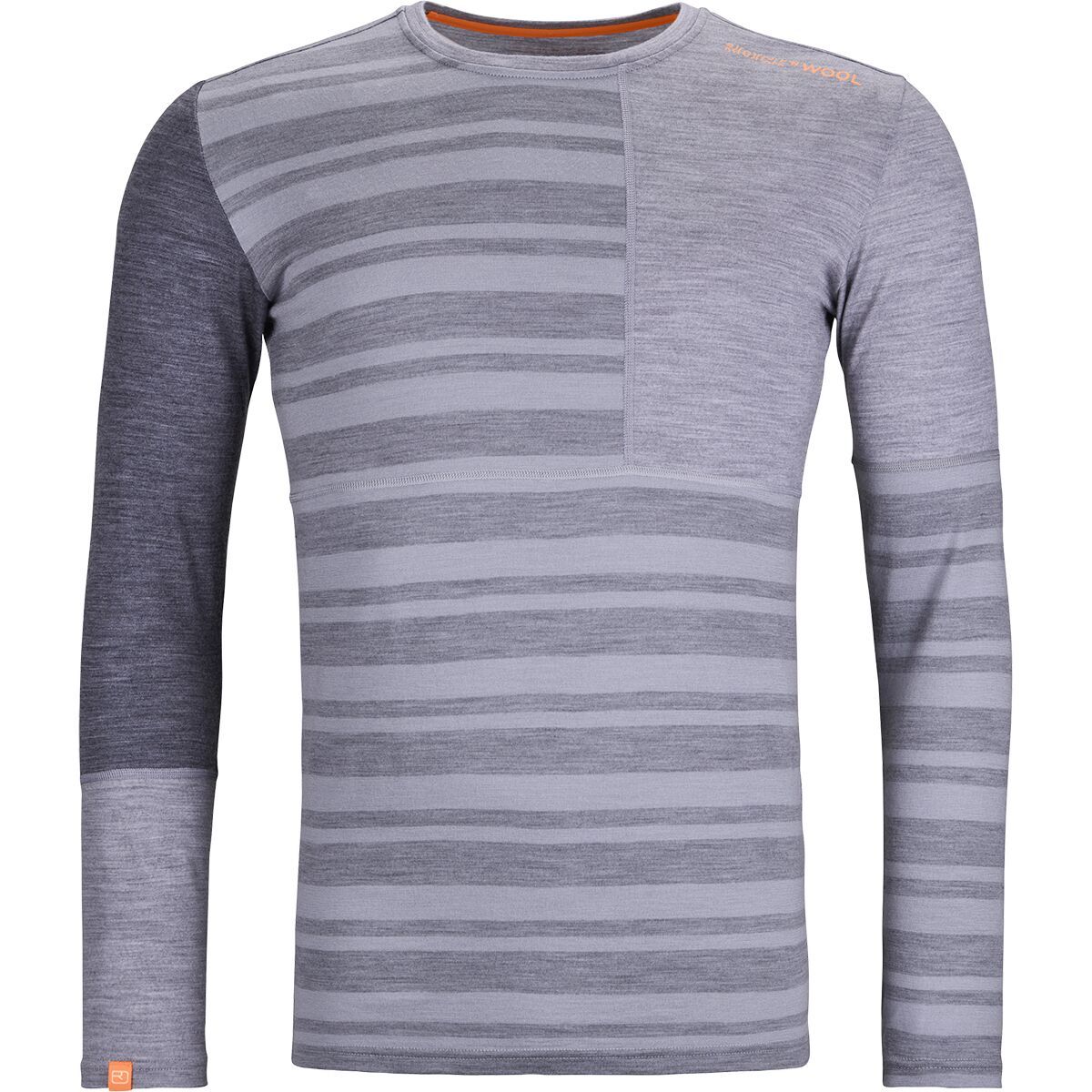 Ortovox 185 Rock'N'Wool Long-Sleeve Top - Men's Grey Blend, M