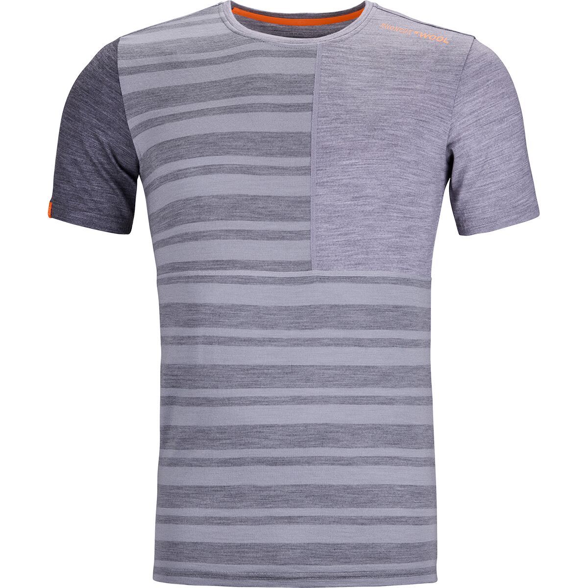 Ortovox 185 Rock'N'Wool Short-Sleeve Top - Men's Grey Blend, S