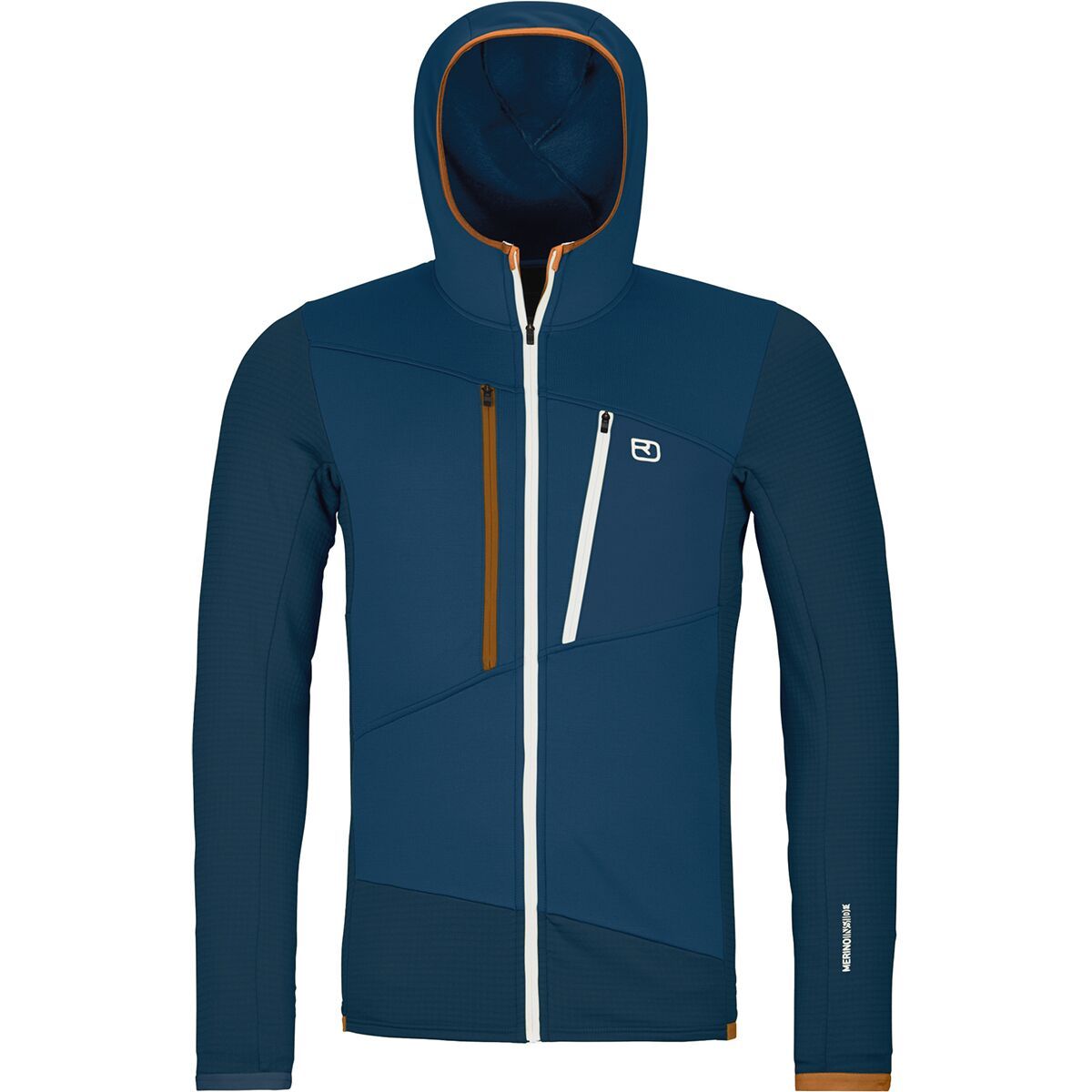 Ortovox Fleece Grid Hooded Jacket - Men's Deep Ocean, M
